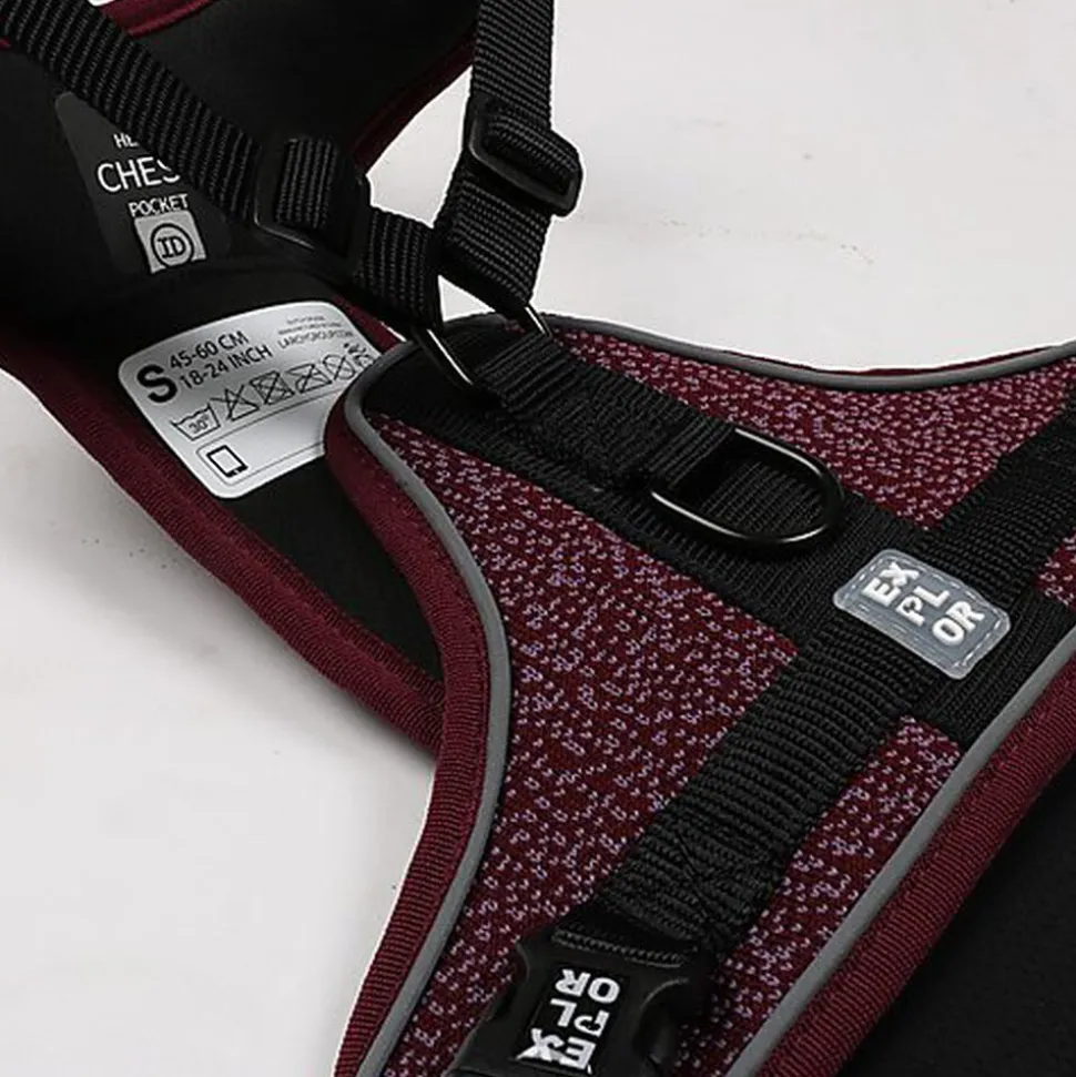 Duvoplus - Harnais Fashion Ultimate Fit No-Pull Prune pour Chiens