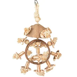 Duvoplus - Jouet Anneau Coconut Jungle pour Oiseaux - 38x25,5x13cm