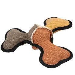 Duvoplus - Jouet Canvas boomerang os Multicolore - 23 x 23 x 8 cm