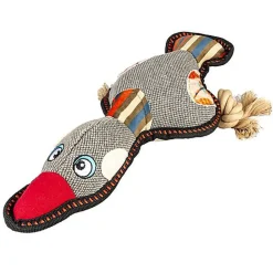 Duvoplus - Jouet Canvas Canard Gris pour Chiens - 33x13x6cm