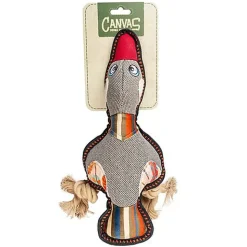 Duvoplus - Jouet Canvas Canard Gris pour Chiens - 33x13x6cm