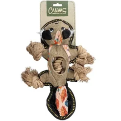 Duvoplus - Jouet Canvas Moufette Brun pour Chiens - 34x23x5cm