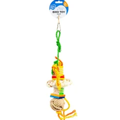 Duvoplus - Jouet Groovy Pendentif en Bois & Cordes de Chanvre