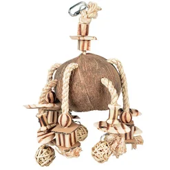 Duvoplus - Jouet Pendentif Coconut Jungle pour Oiseaux - 35x20x15cm