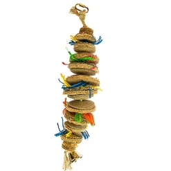 Duvoplus - Jouet Tube en sisal Carton et Coco pour Oiseaux