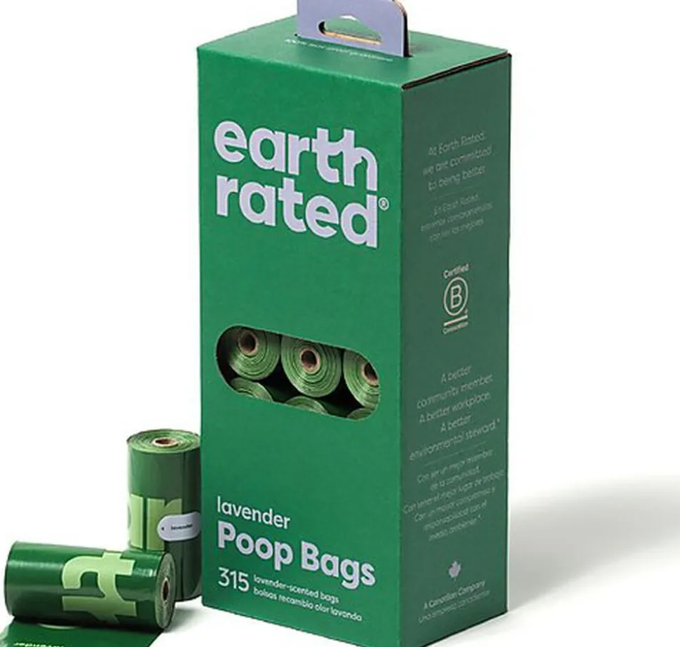 Earth Rated - Sac Propreté Eco-Friendly Lavande - 21x15 sacs