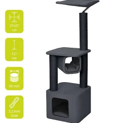 Ebi - Arbre à Chat Okinawa Gris pour Chat - 121cm