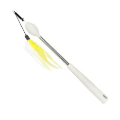 Ebi - Canne Téléscopique Teaser rod blanc - 75 x 2 x 2 cm