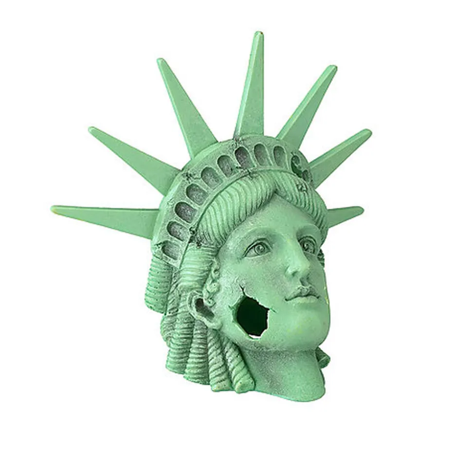 EBI - Décoration Lady Liberty S pour Aquarium - 25,5x16,5x22cm