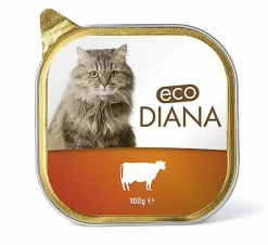 Eco Diana - Pâté en Barquette au Bœuf pour Chat - 100g