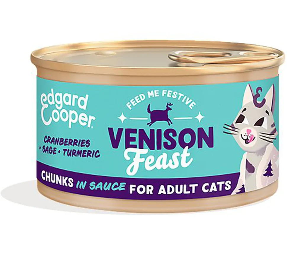 Edgard & Cooper - Boite Humide Festive pour Chats - 85g