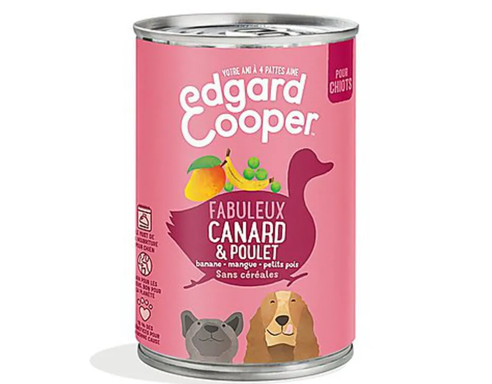 Edgard & Cooper - Boîte au Canard et Poulet pour Chiot - 400g