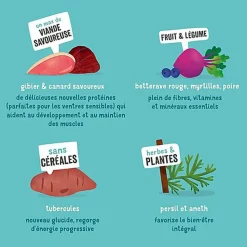 Edgard & Cooper - Boîte au Gibier et Canard pour Chien - 400g