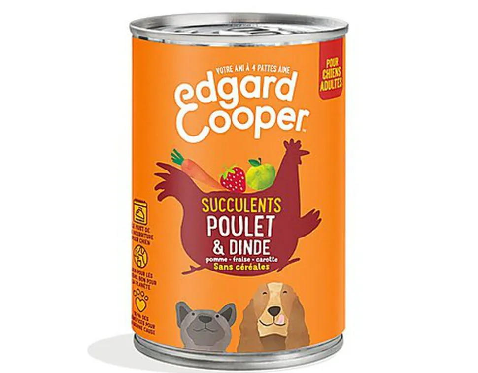 Edgard & Cooper - Boîte au Poulet et Dinde pour Chien - 400g