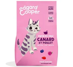 Edgard & Cooper - Croquettes au Canard et au Poulet pour Chaton - 2Kg