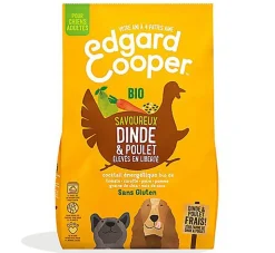 Edgard & Cooper - Croquettes BIO à la Dinde et Poulet pour Chien