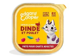 Edgard & Cooper - Pâtée à la Dinde et Poulet pour Chat - 85g