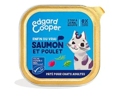 Edgard & Cooper - Pâtée au Saumon et Poulet pour Chat - 85g