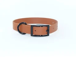 eKys - Collier Biothane pour Chien Marron Clair