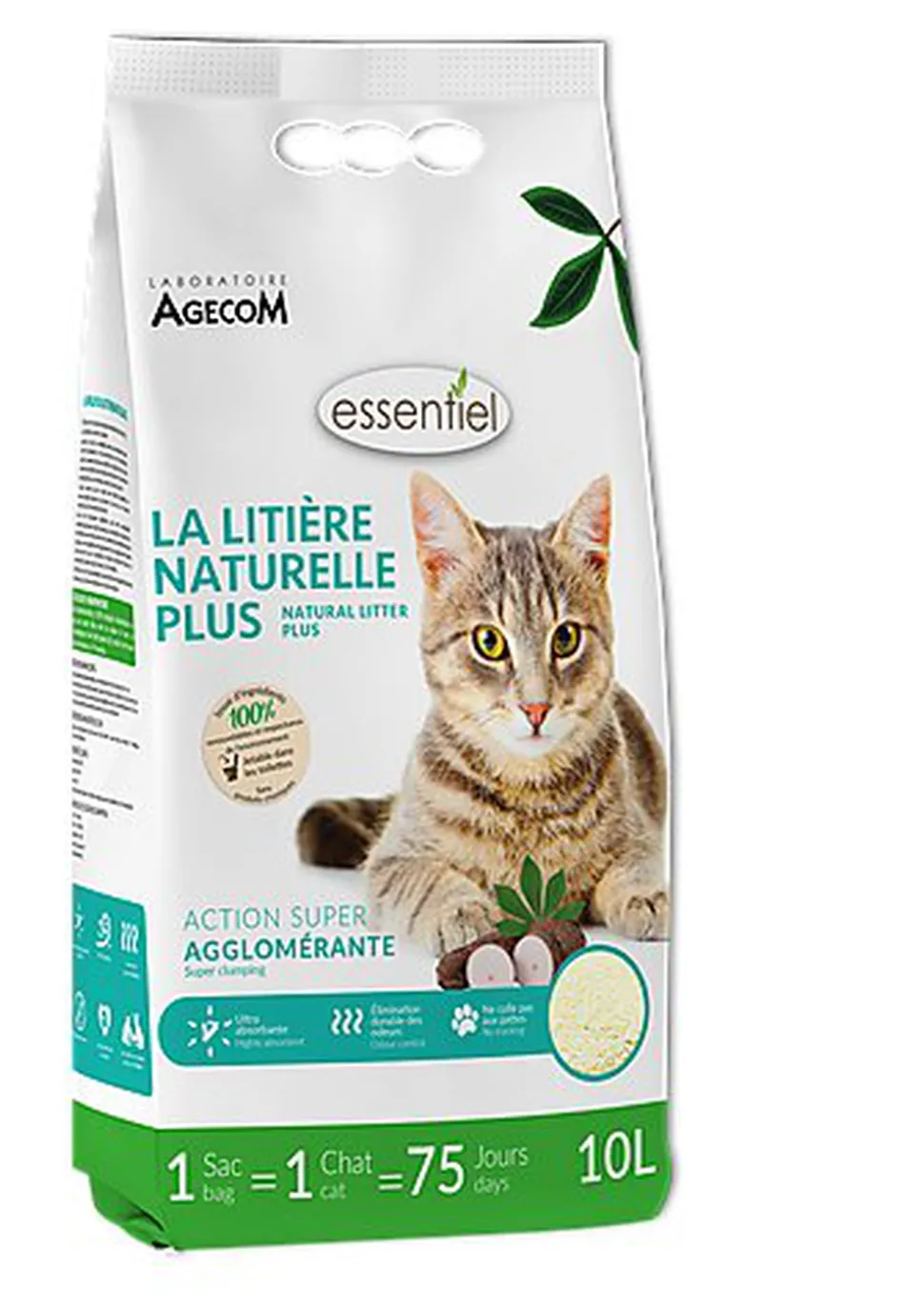 Essentiel - Litière naturelle plus - 10L