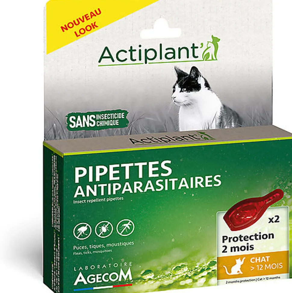 Essentiel - Pipettes Antiparasitaires Eco Spot pour Chat - x2