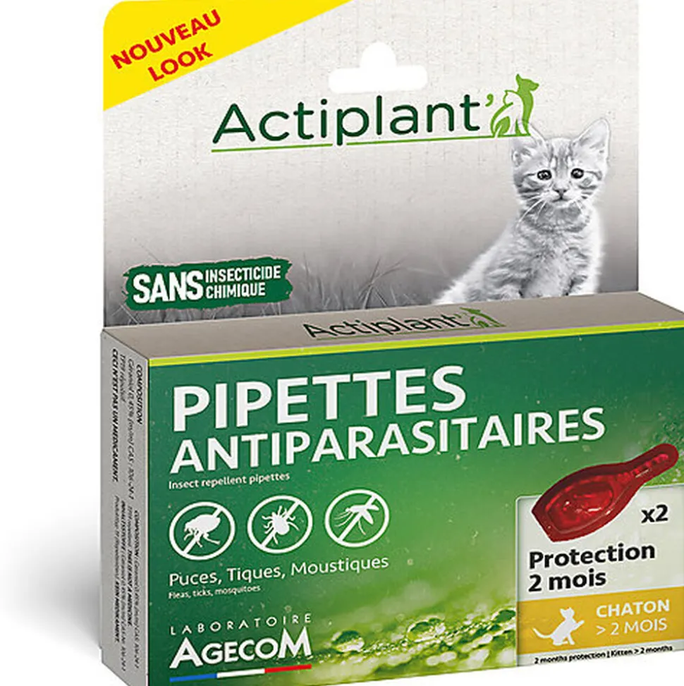 Essentiel - Pipettes Antiparasitaires Eco Spot pour Chaton - x2