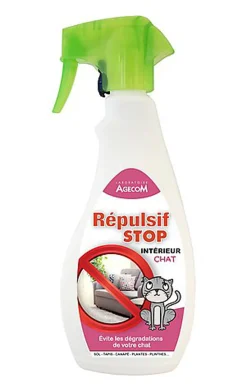 Essentiel - Répulsif Intérieur STOP en Spray pour Chat - 500ml