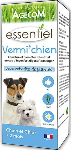 Essentiel - Supplément Vermi'Chien pour Chien - 100ml