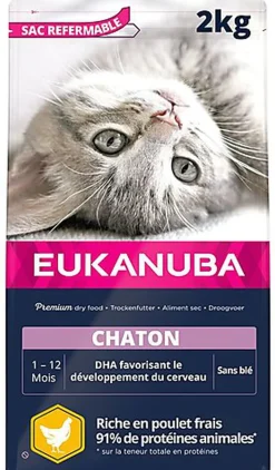 Eukanuba - Croquettes Chaton Démarrage Sain Toutes Races Poulet