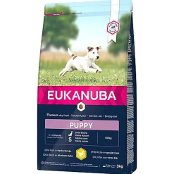 Eukanuba - Croquettes Chiot Pour Petite Race Poulet - 3 Kg