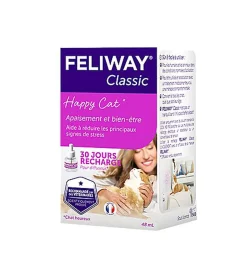 Feliway Classic - Recharge 30J pour le Stress du Chat - 48ml