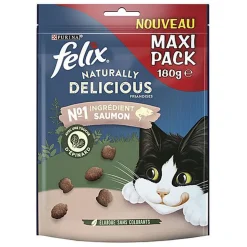 Felix - Friandises Naturally Delicious au Saumon pour Chat - 180g