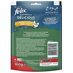 Felix - Friandises Naturally Delicious au Poulet pour Chat - 180g