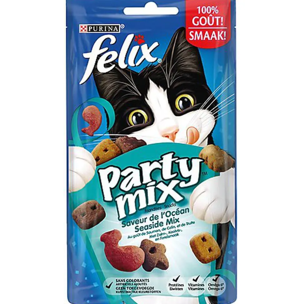 Felix - Friandises Party Mix Saveur de l'Océan pour Chat