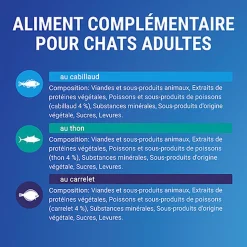 Felix - Soupes en sachets Sélection de Poissons pour Chats - 6x48g