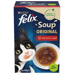 Felix - Soupes en sachets Sélection de la Campagne pour Chats - 6x48g