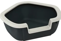 Ferplast - Bac à Litière Dama pour Chats - Noir
