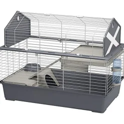 Ferplast - Cage Barn 100 en Plastique et Métal pour Lapins - 96x57x73cm