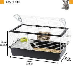 Ferplast - Cage Casita 100 pour Grands Rongeurs - 96cm