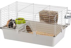 Ferplast - Cage Cavie 80 pour Cochon d Inde - Gris