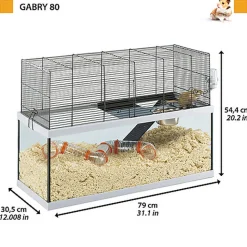 Ferplast - Cage Gabry 80 pour Rongeurs - 30x79x51cm
