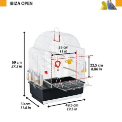 Ferplast - Cage Ibiza Open pour Oiseaux
