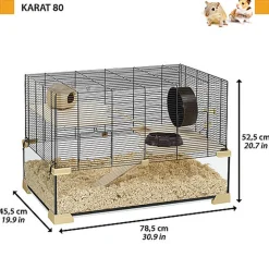 Ferplast - Cage Karat 80 pour Petits Rongeurs - 45x78x52cm