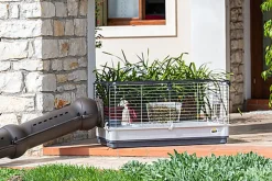 Ferplast - Cage Krolik Large Gris pour Lapin - 100cm