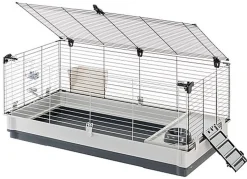 Ferplast - Cage Krolik XL pour Lapins et Cochon d Inde - Gris