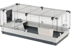 Ferplast - Cage Krolik XL pour Lapins et Cochon d Inde - Gris