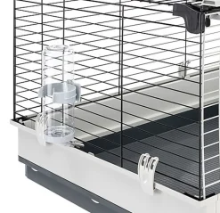 Ferplast - Cage Krolik XL pour Lapins et Cochon d Inde - Gris