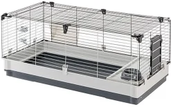 Ferplast - Cage Krolik XL pour Lapins et Cochon d Inde - Gris