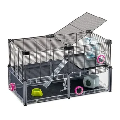 Ferplast - Cage Multipla pour Hamster et Souris - Noir