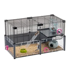 Ferplast - Cage Multipla pour Hamster et Souris - Noir